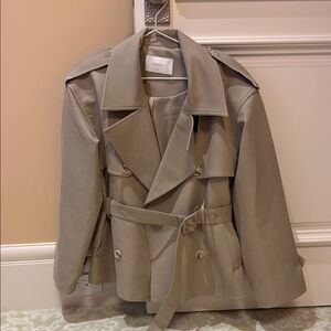 Meshki Tan Trench Coat Classic Style